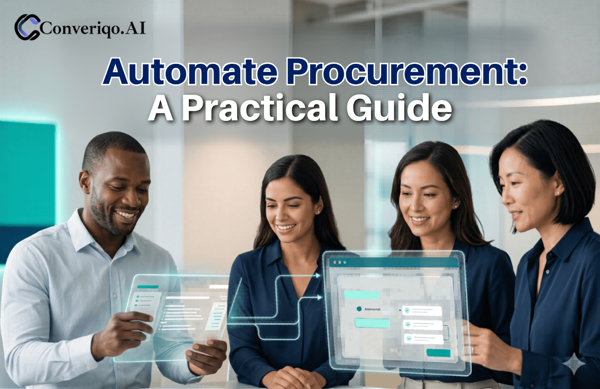 automate procurement guide showing team using digital workflow tools