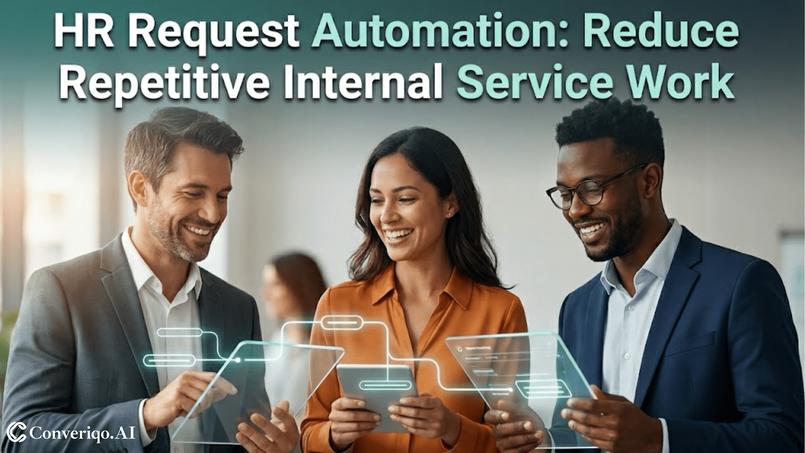 HR request automation reducing repetitive internal service work