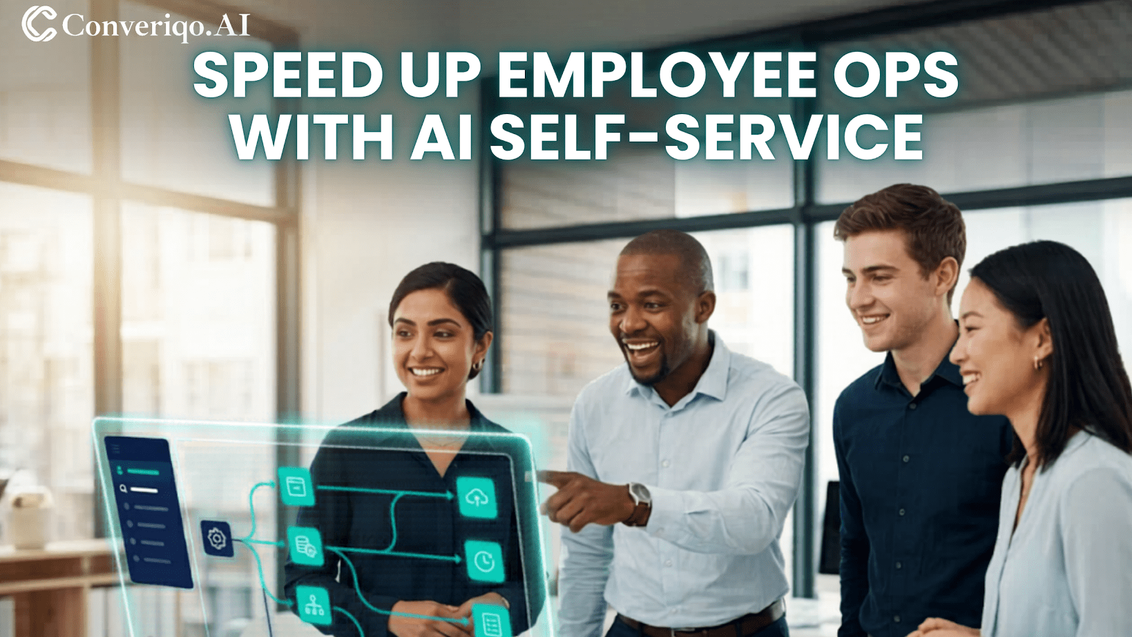AI self service speeding up employee operations and workflows