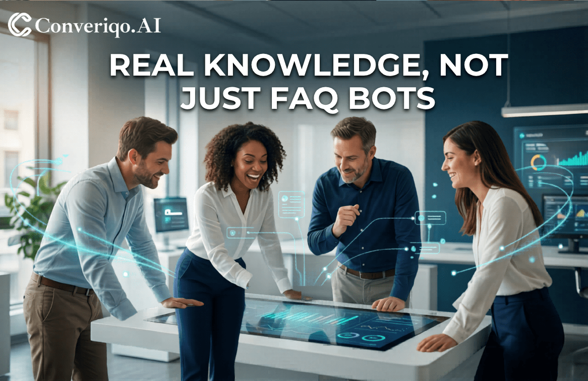 Real Knowledge AI Self Service vs FAQ Bots