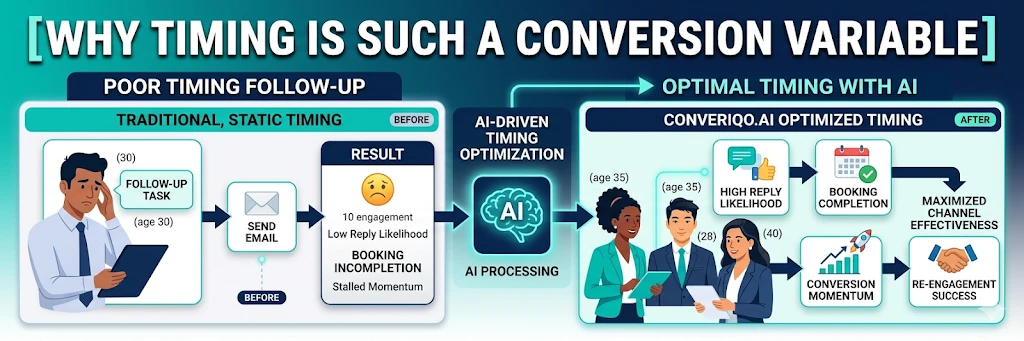 timing impact on lead conversion comparison