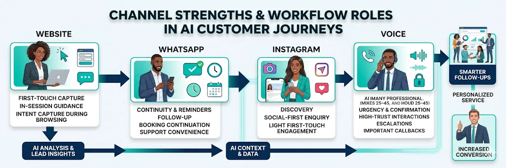 channel strengths ai customer journey workflow
