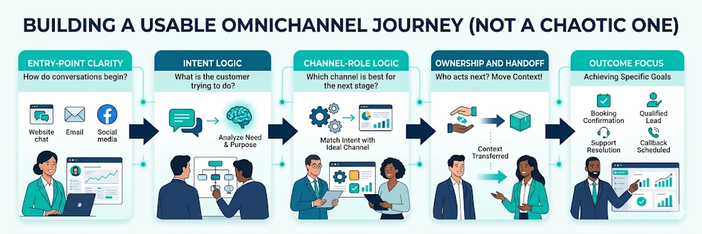 usable omnichannel journey workflow steps