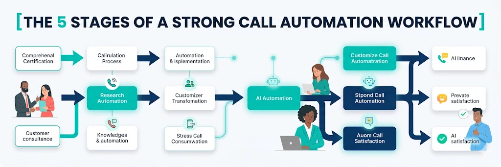 call automation workflow stages process