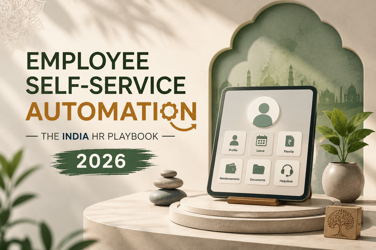 Employee self service automation India HR playbook 2026