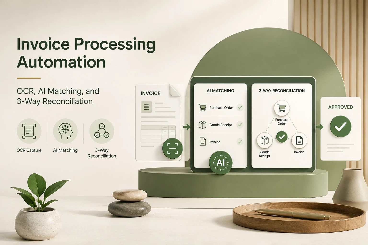 Invoice automation workflow illustration