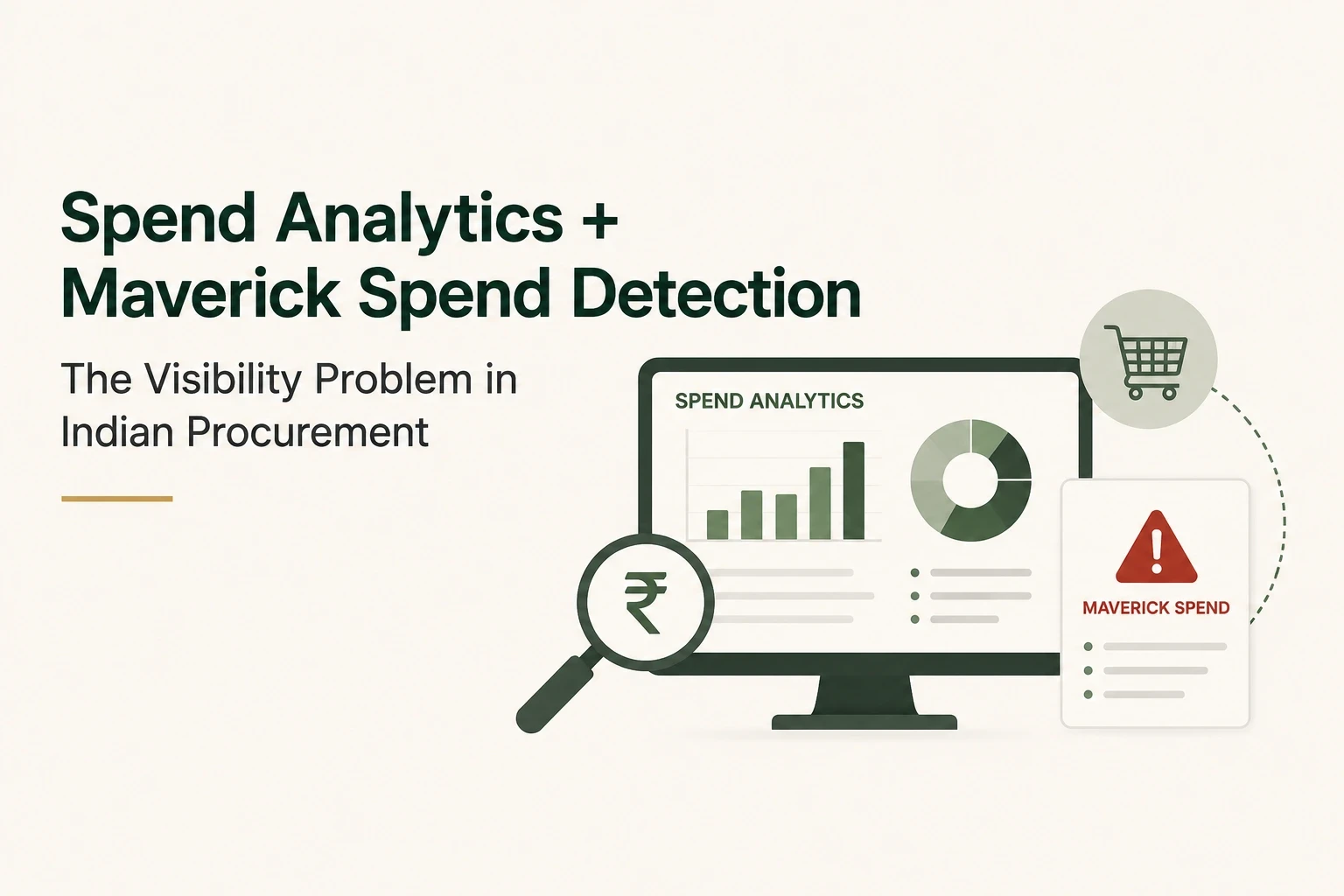 Procurement spend analytics illustration