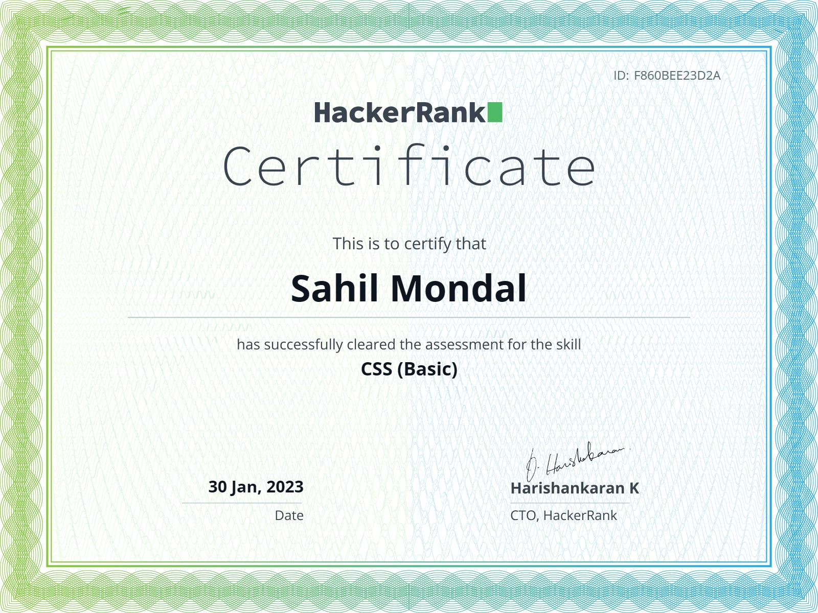 CSS by HackerRank