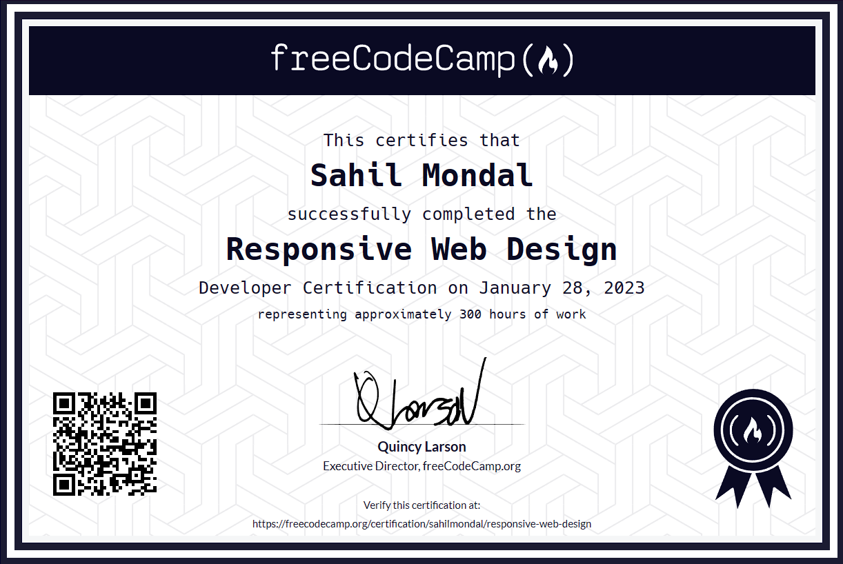 Responsive Web Design by FreeCodeCamp