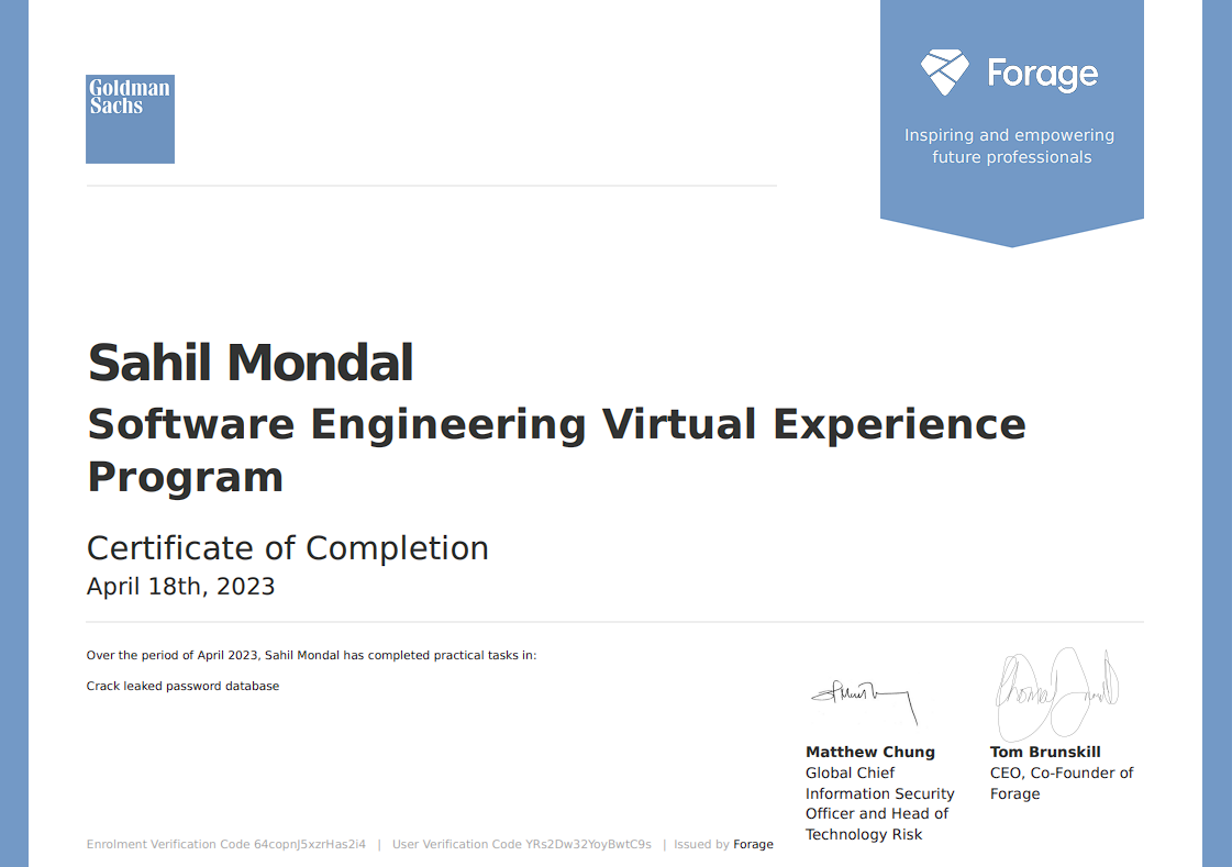 SDE-Virtual Experience