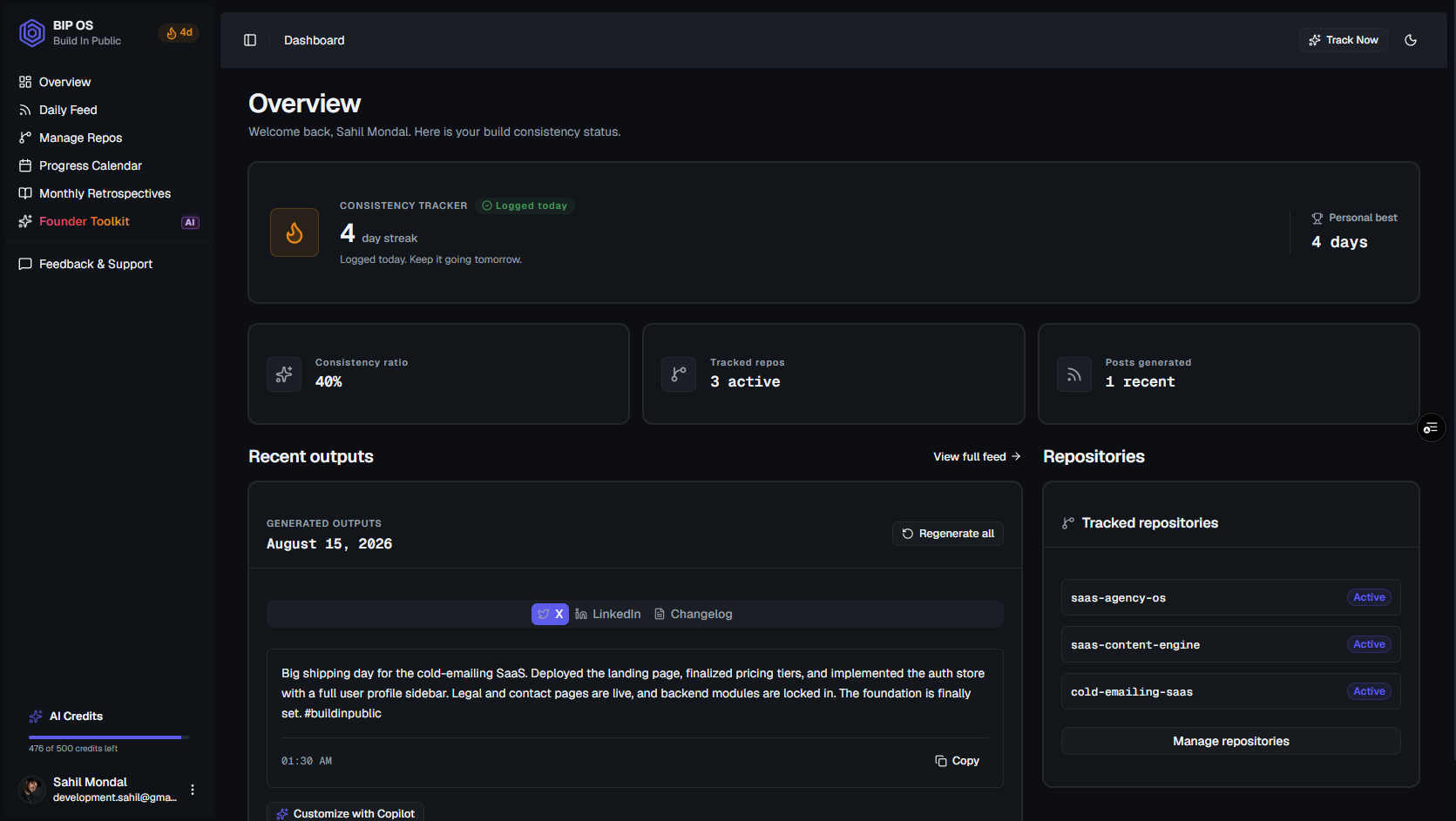 BIP OS interface preview 1