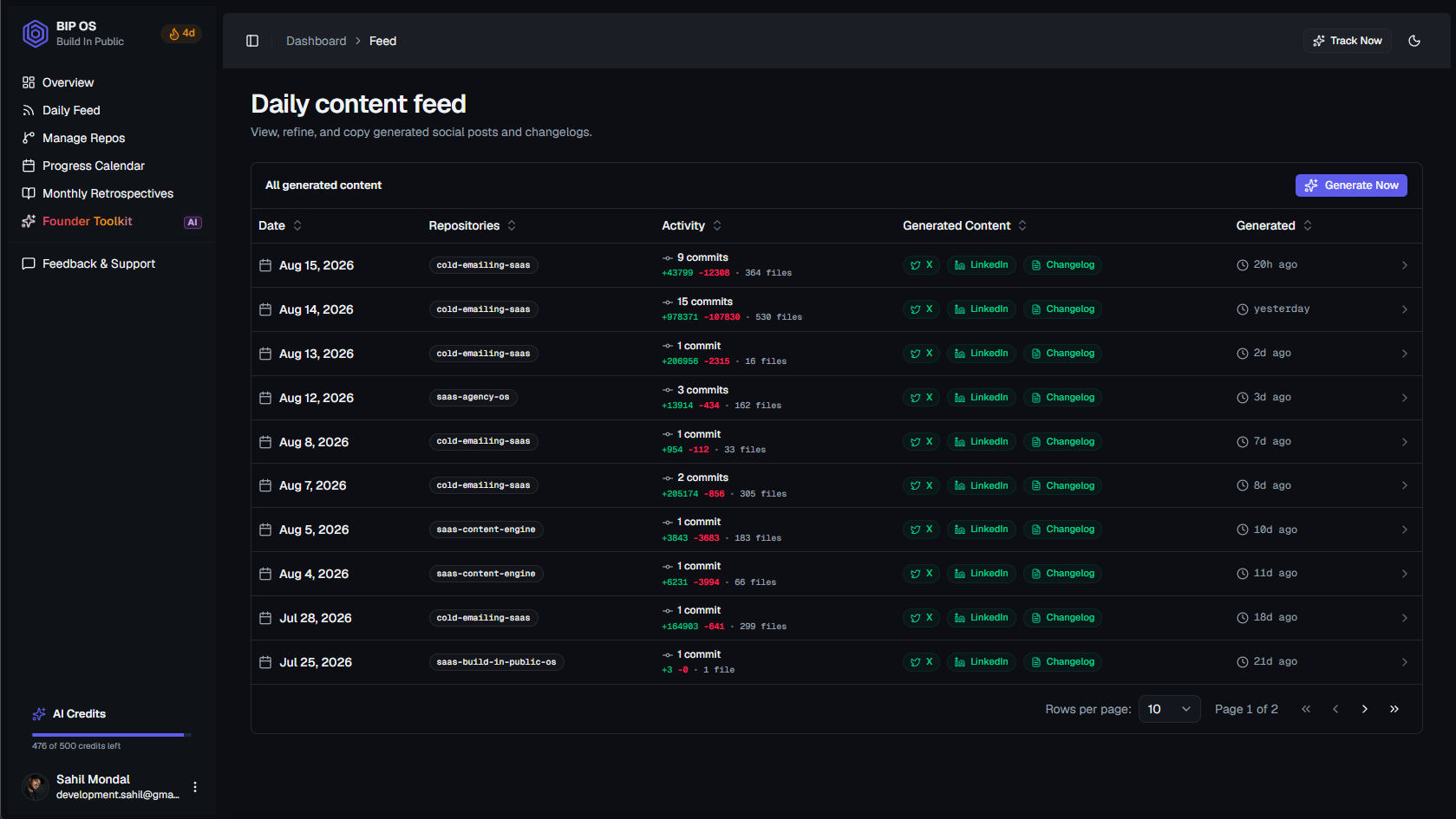 BIP OS interface preview 2