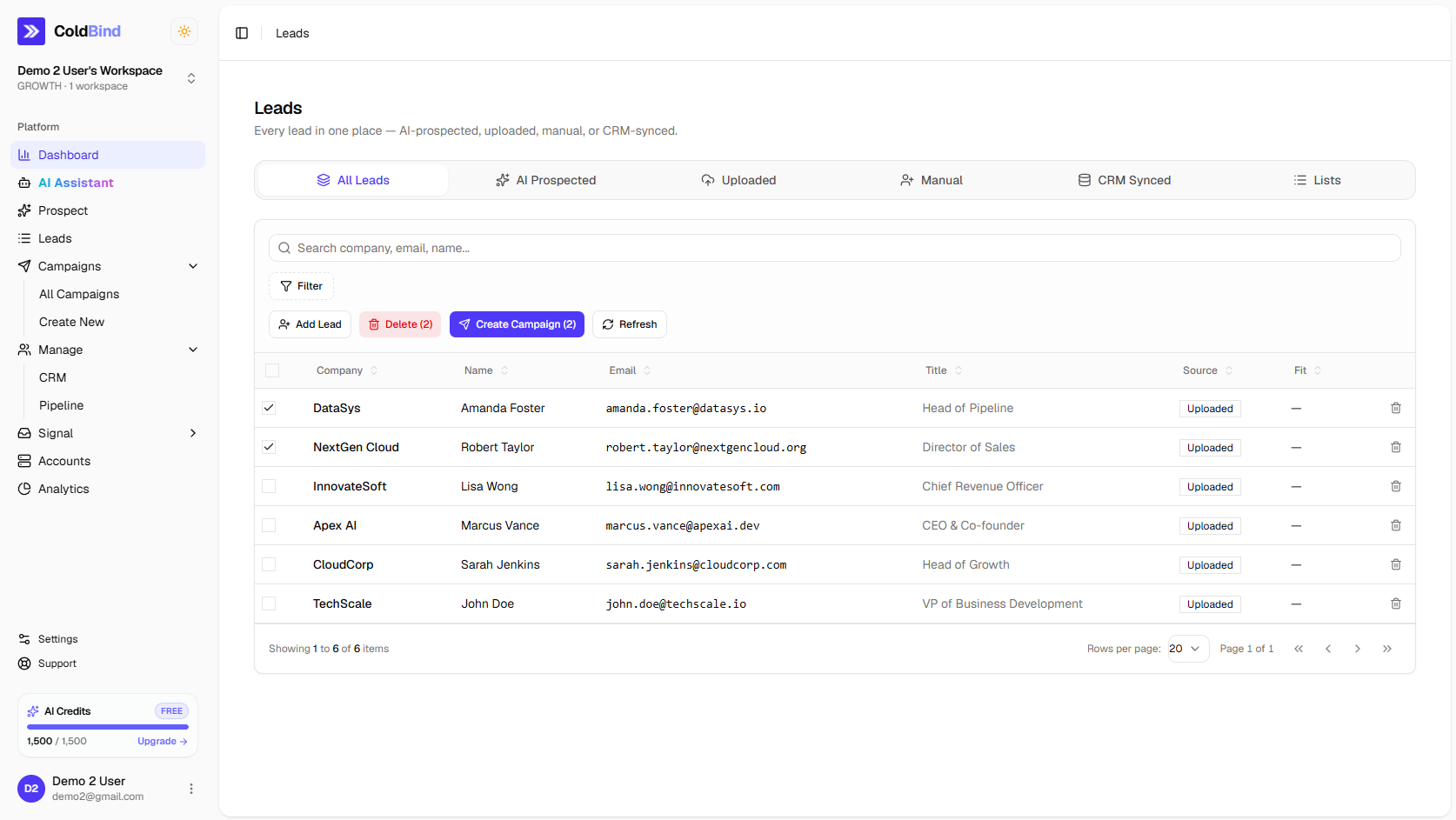 ColdBind interface preview 4