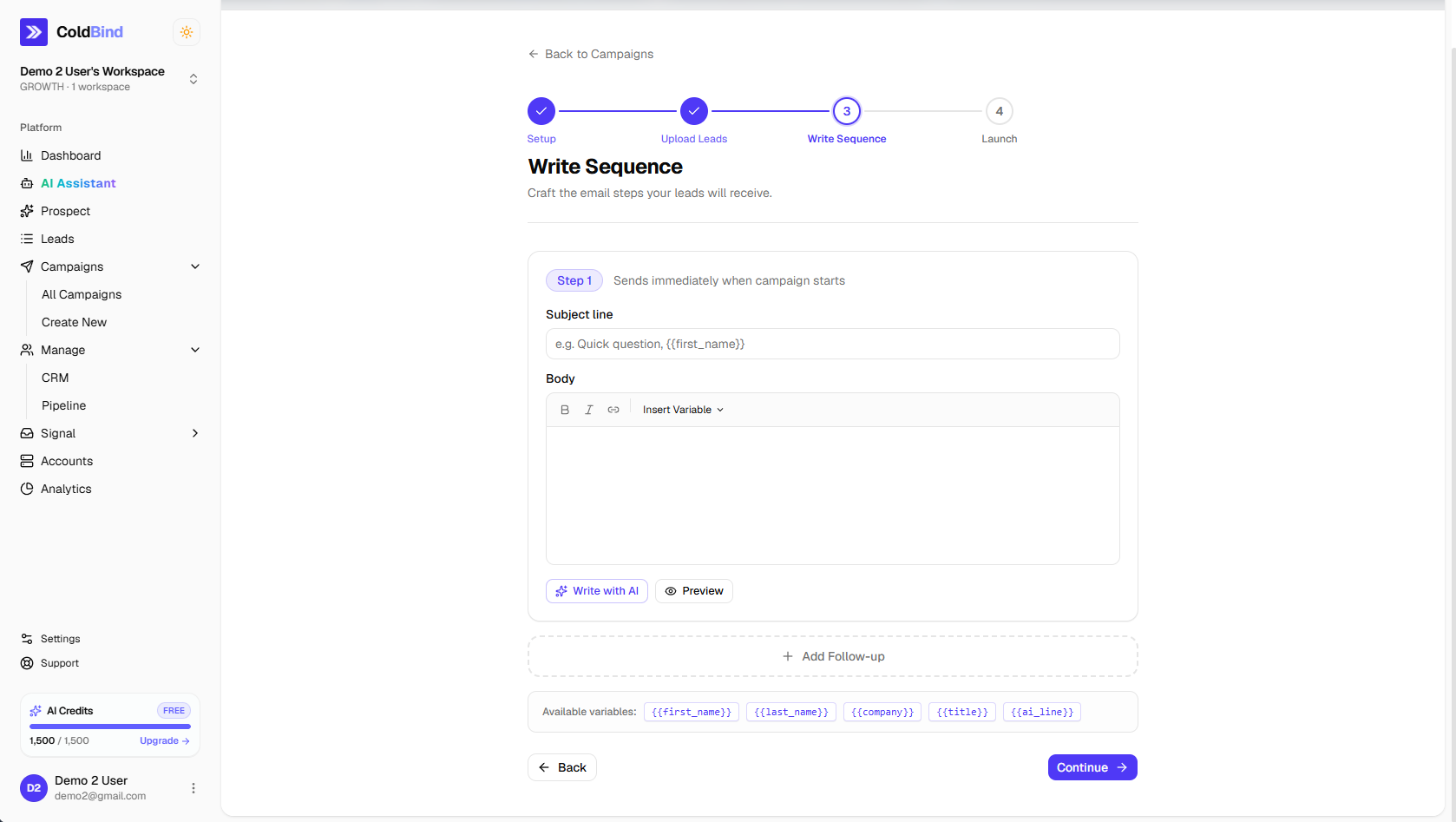 ColdBind interface preview 8