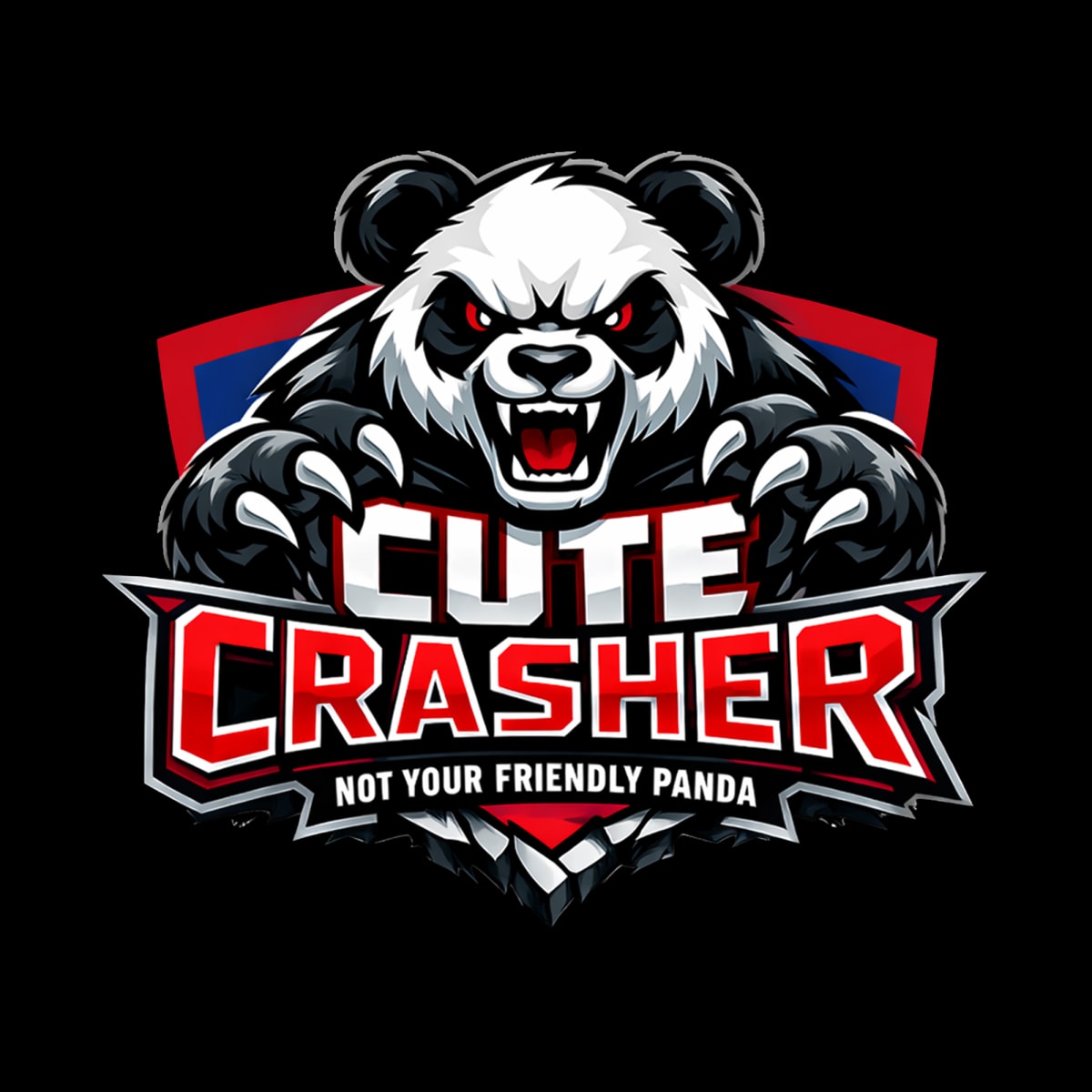 Cute crasher logo