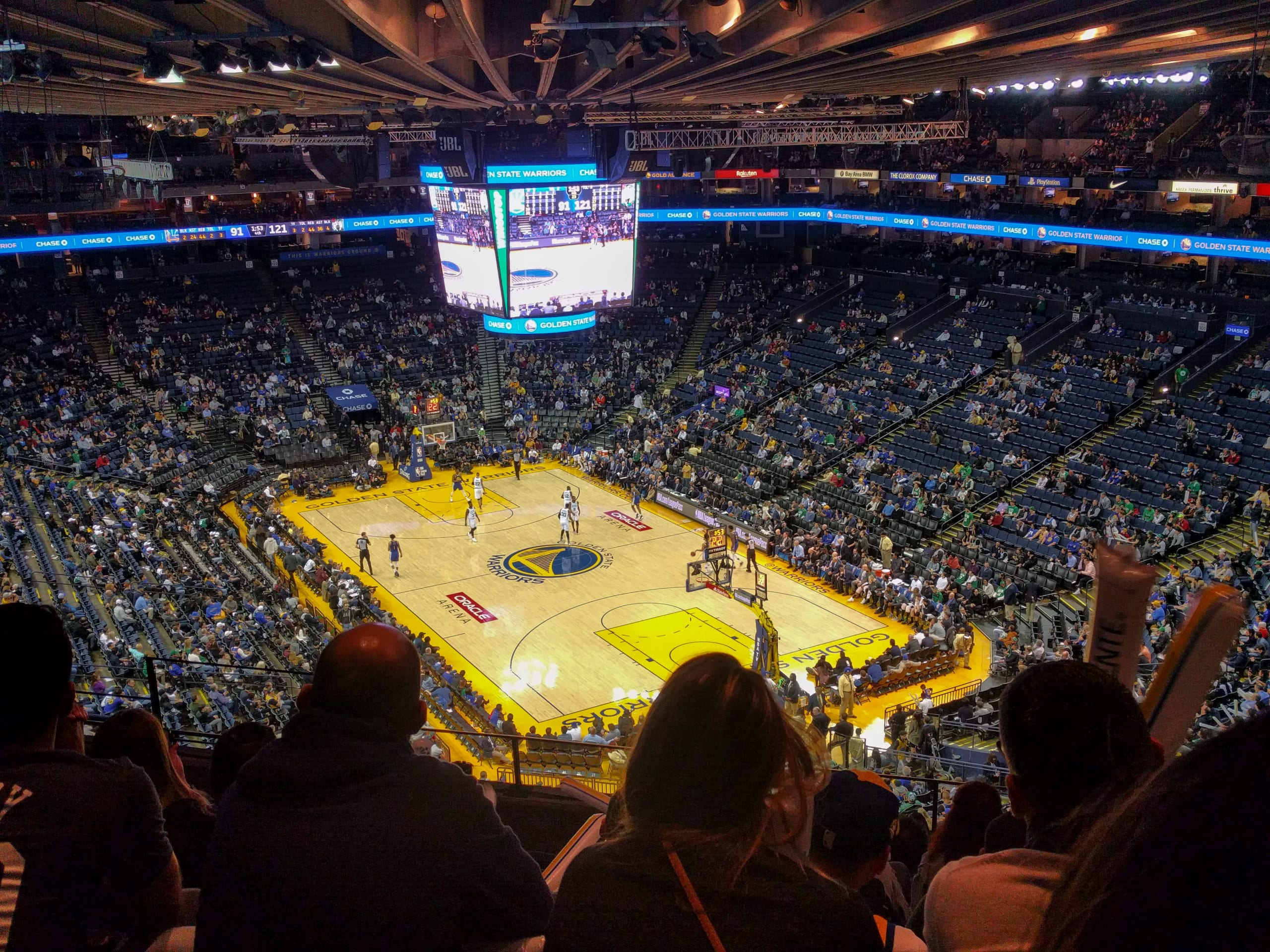 A basketball court