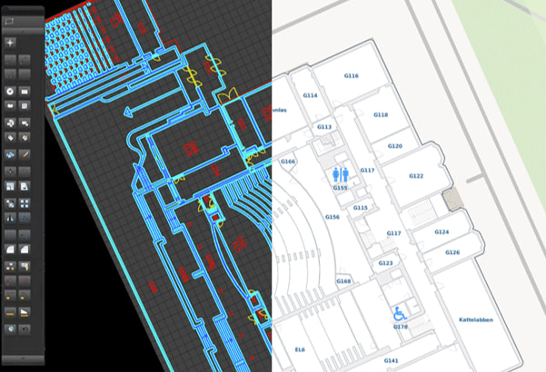 A cross-section of a 3D map