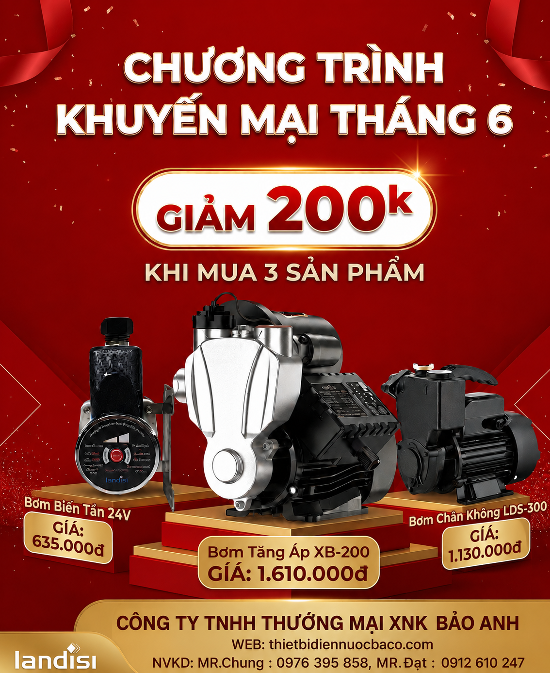Máy bơm Landisi WZB-125GA