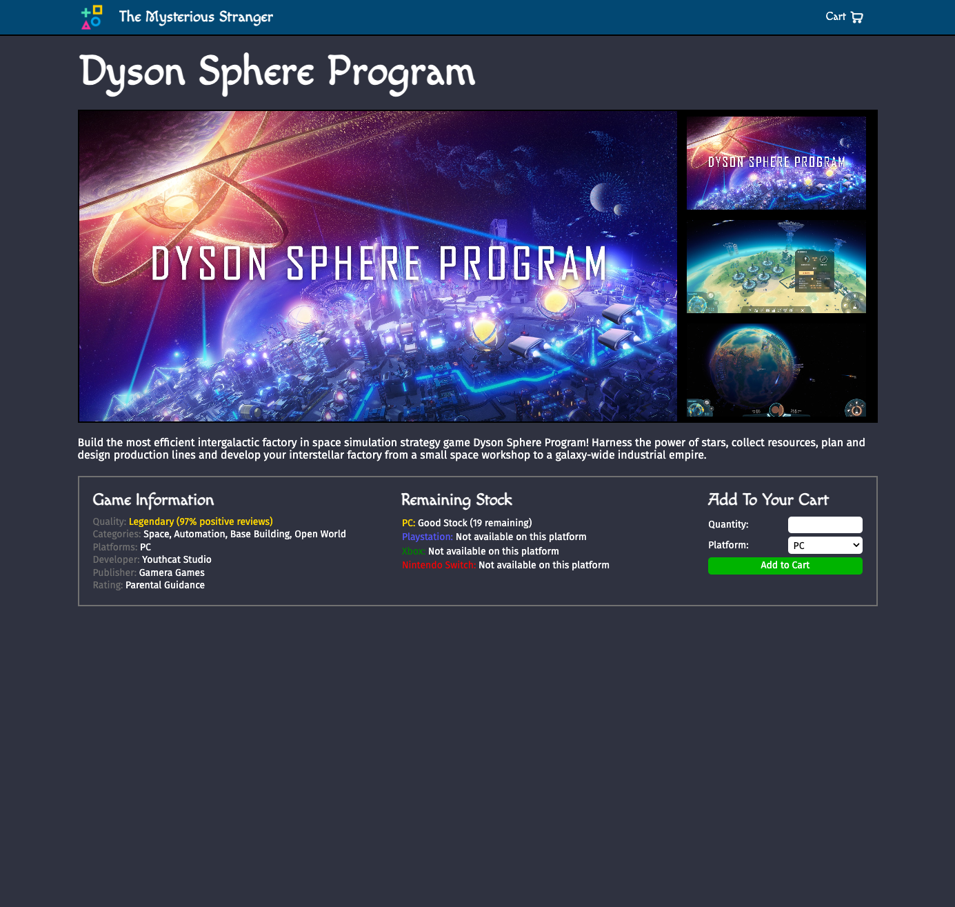 GitHub - encodexed/eShop: A simple games eCommerce site built with ...