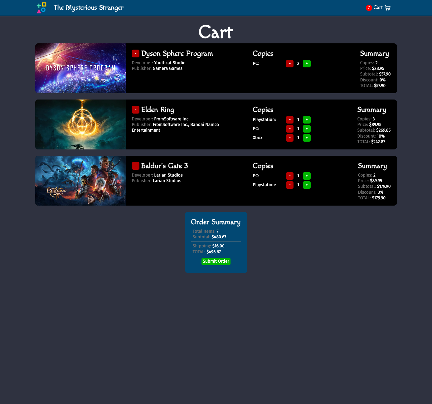 GitHub - encodexed/eShop: A simple games eCommerce site built with ...