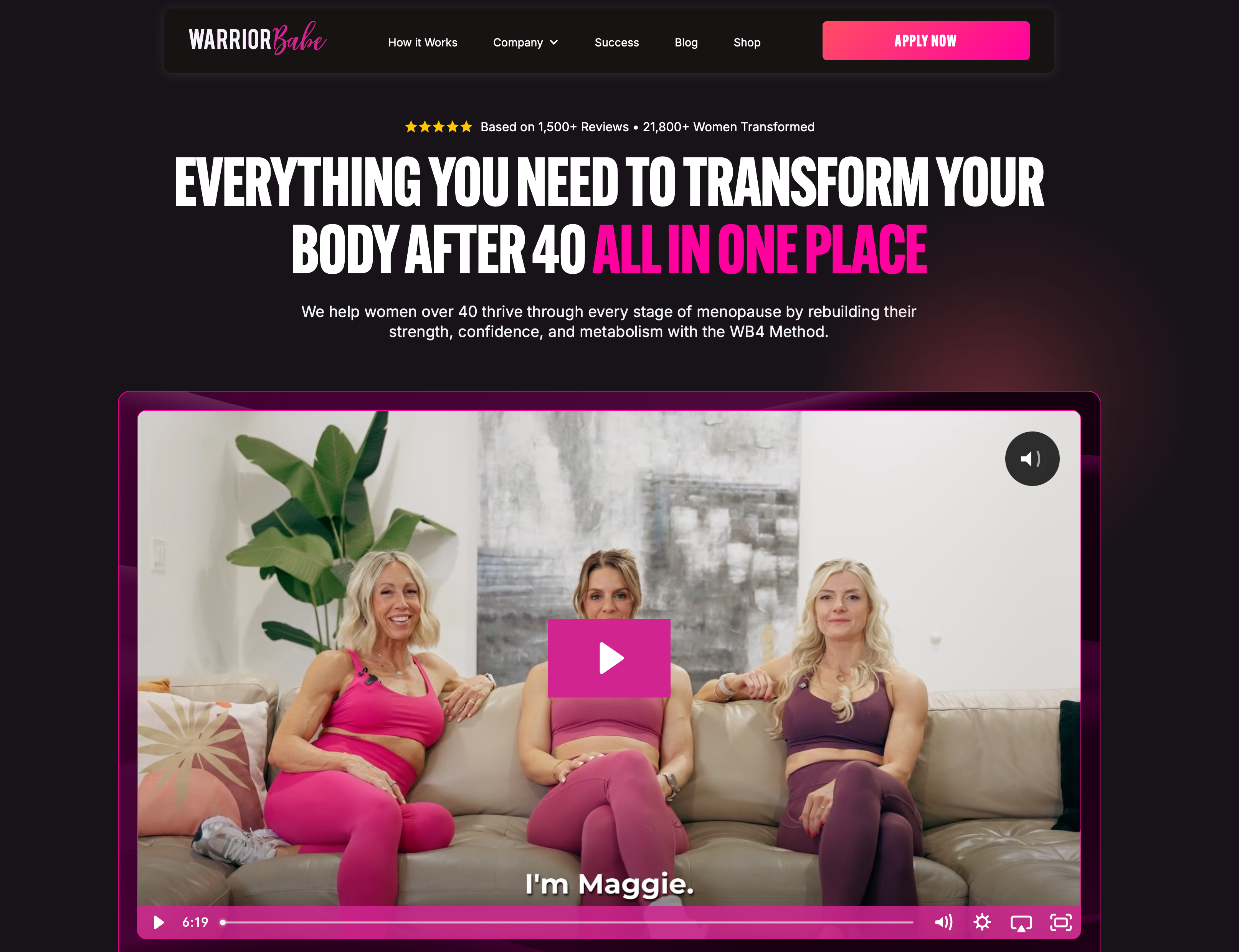 WarriorBabe VSL funnel