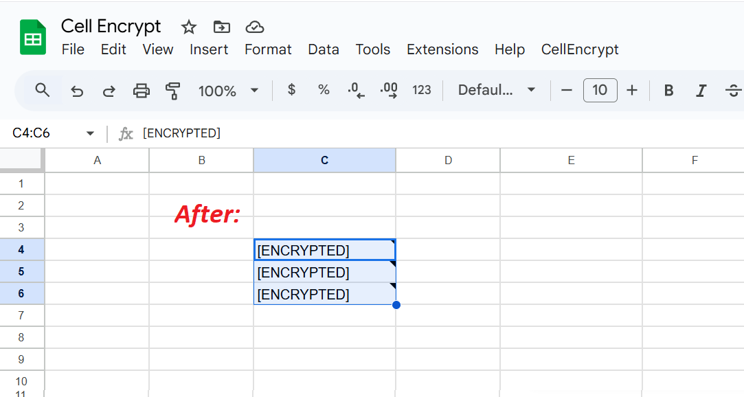 CellEncrypt After Preview