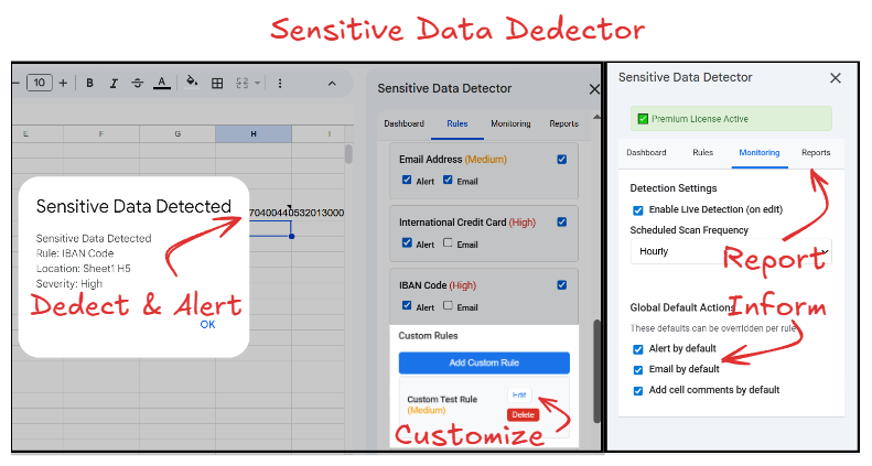 Sensitive Data Dedector Interface