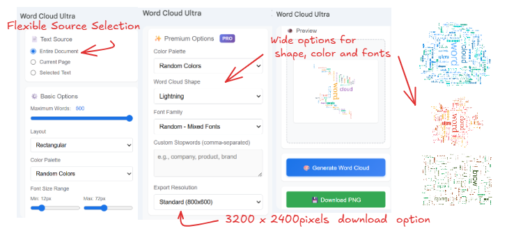 Word Cloud Ultra Interface