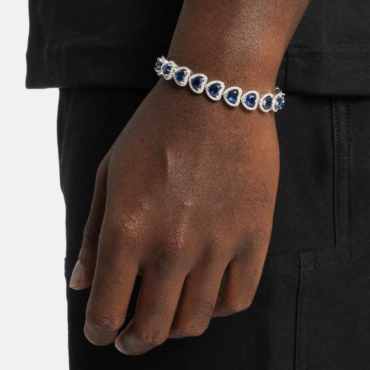 Sapphire Heart Tennis Bracelet