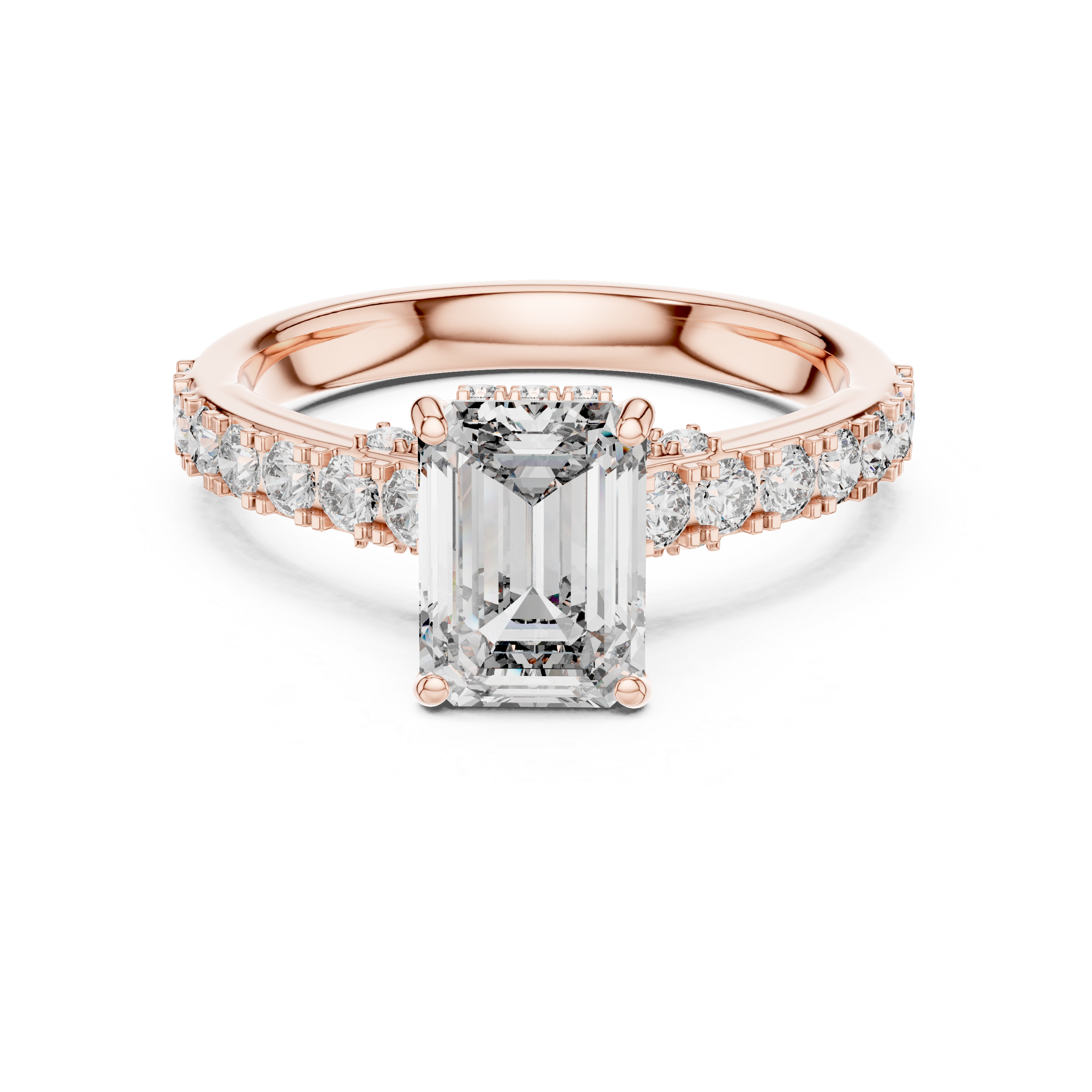 Emerald Cut Vvs Ring for Gift