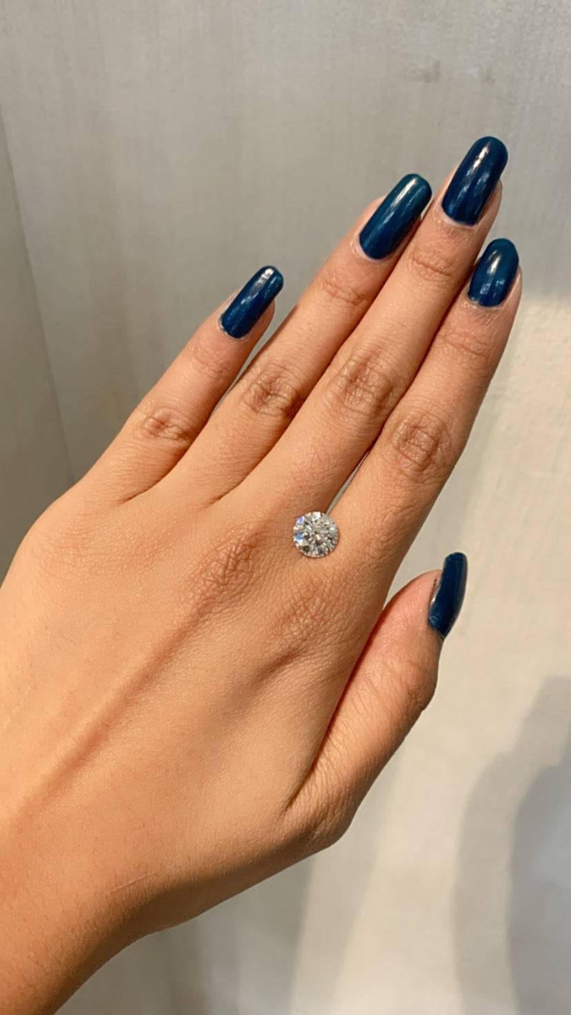 Round 2.5ct F-VS1 IGI Certified Lab Grown Diamond Solitaire