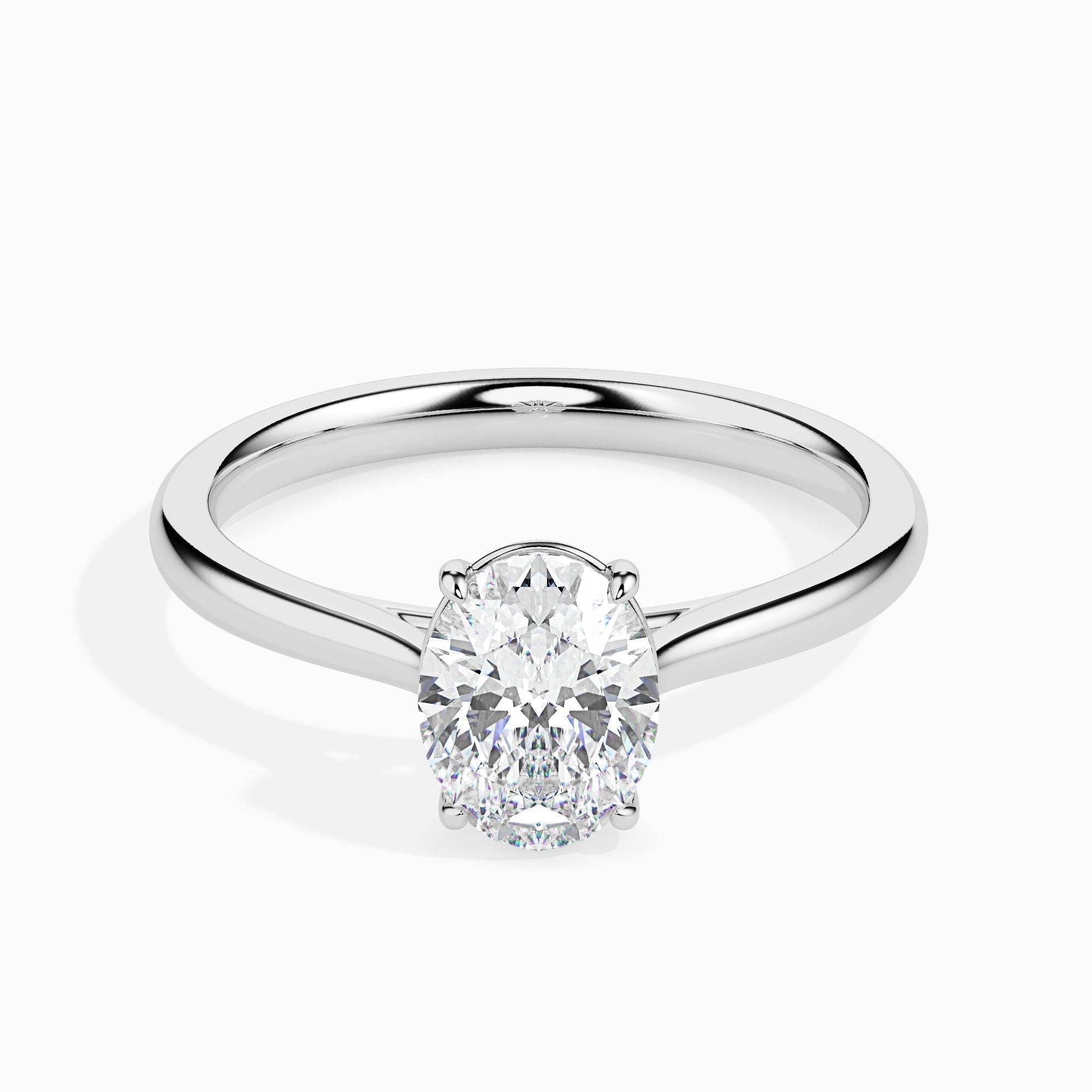 2ct Oval Lab Diamond Evelyn Solitaire Ring