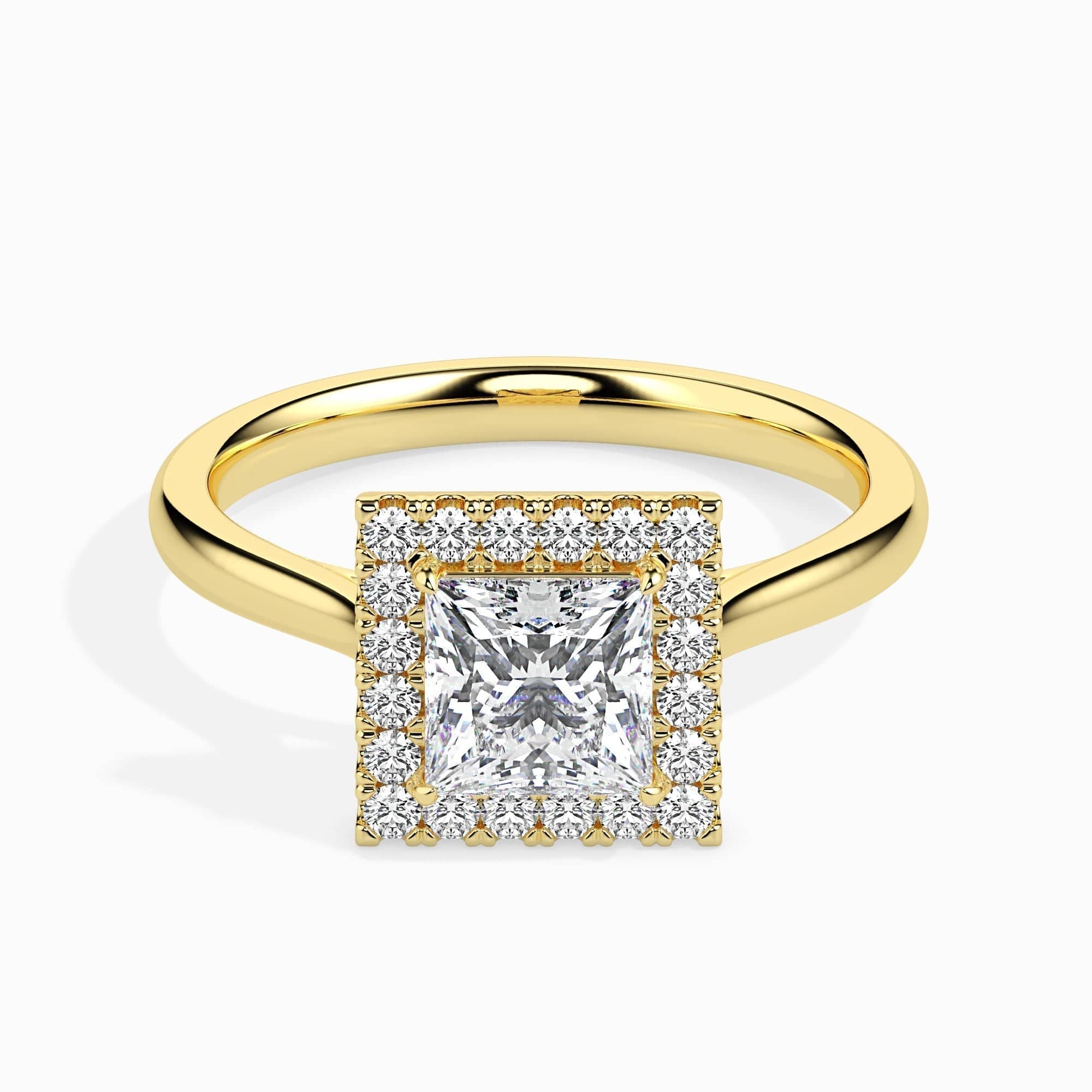 2ct Princess Halo Lab Diamond Vivian Ring