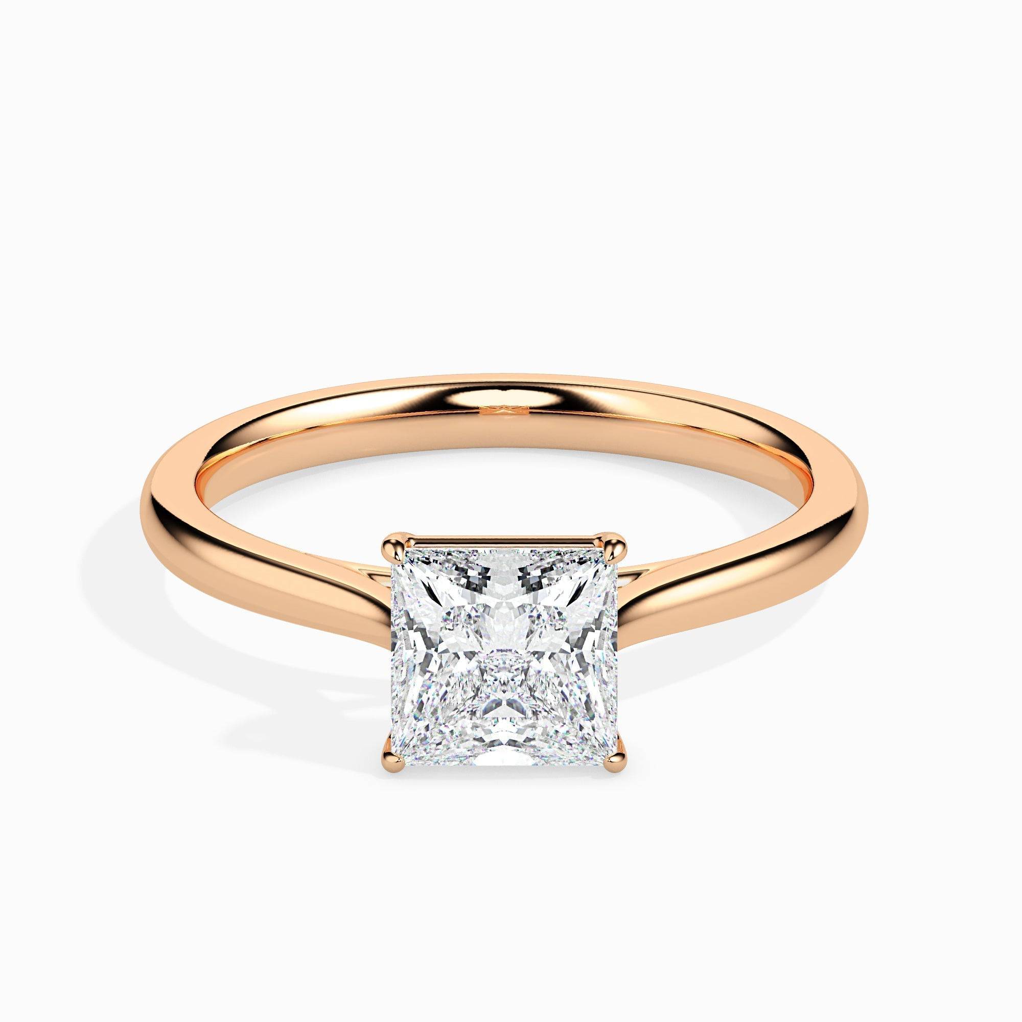 1.5ct Princess Lab Diamond Ava Solitaire Ring