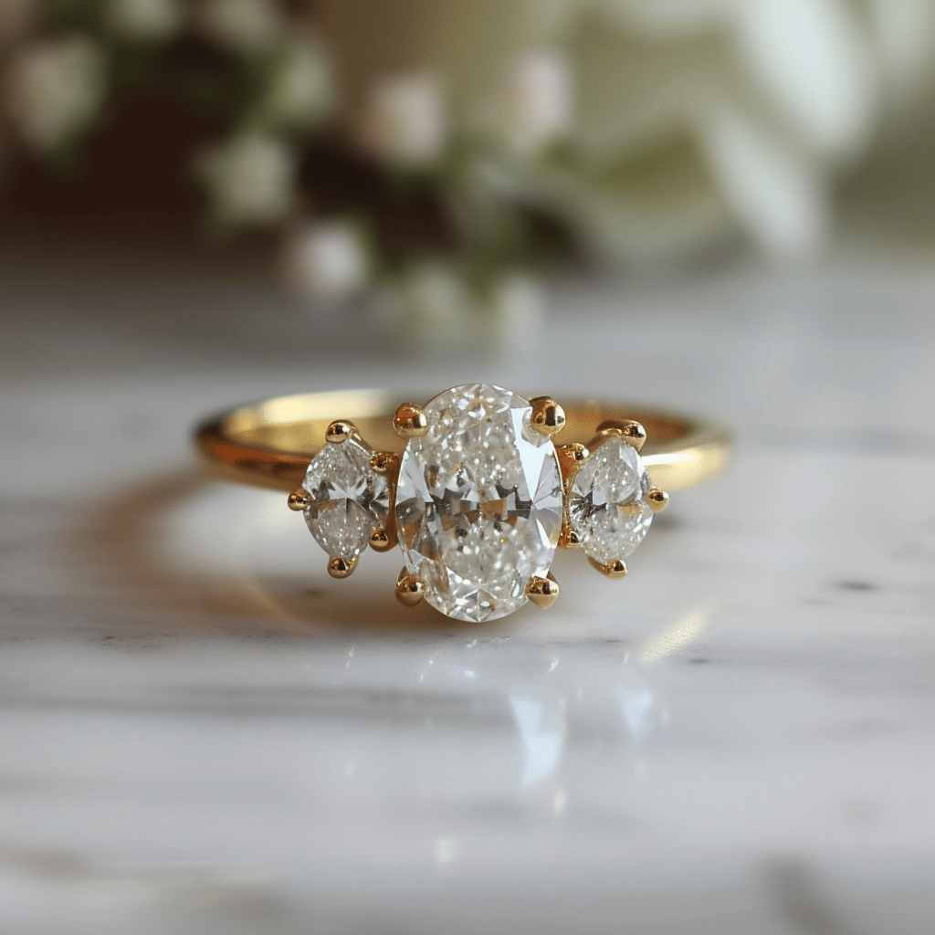 Taksh 1ct Oval Lab Diamond Ring