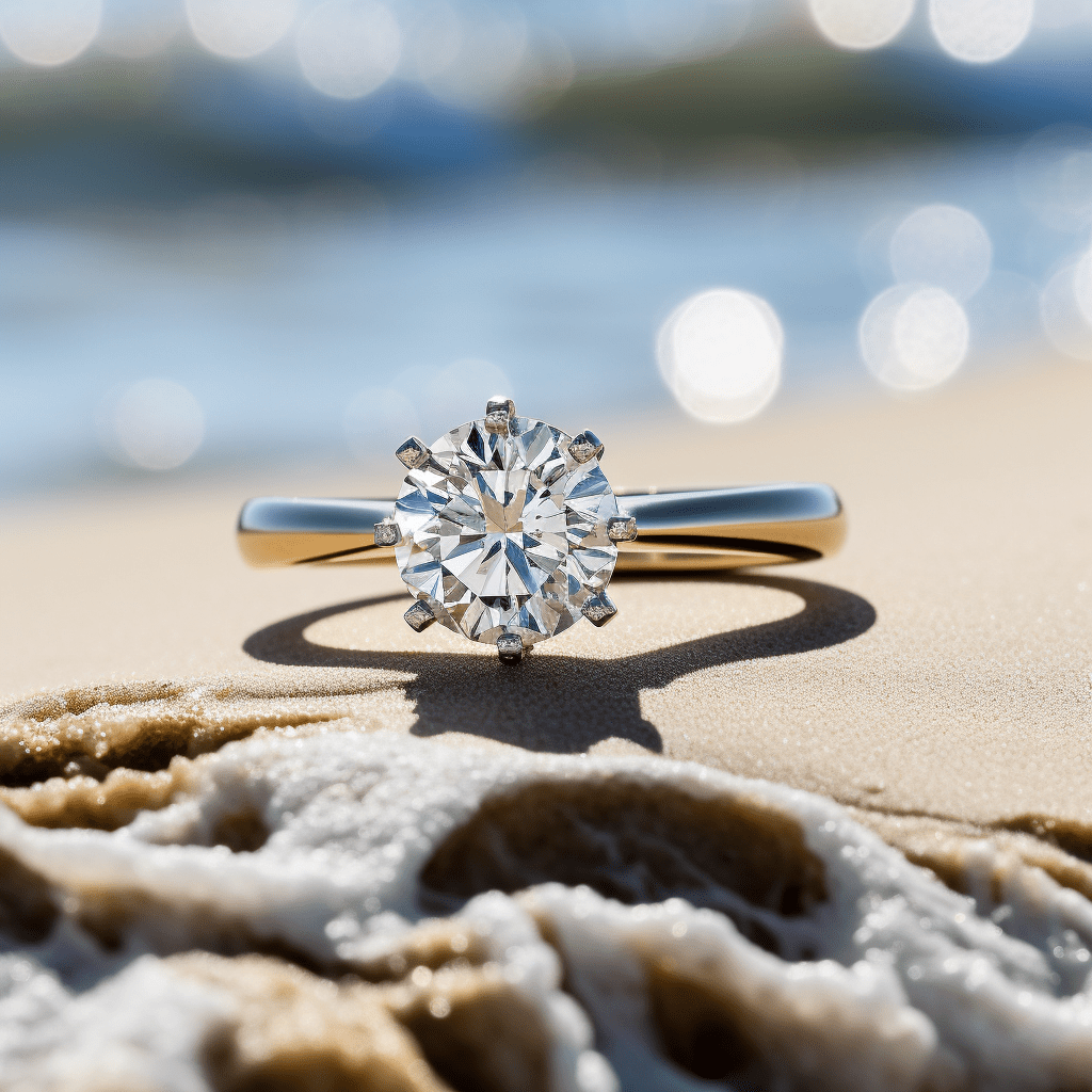 Divine 1.5ct Round Lab Diamond Ring