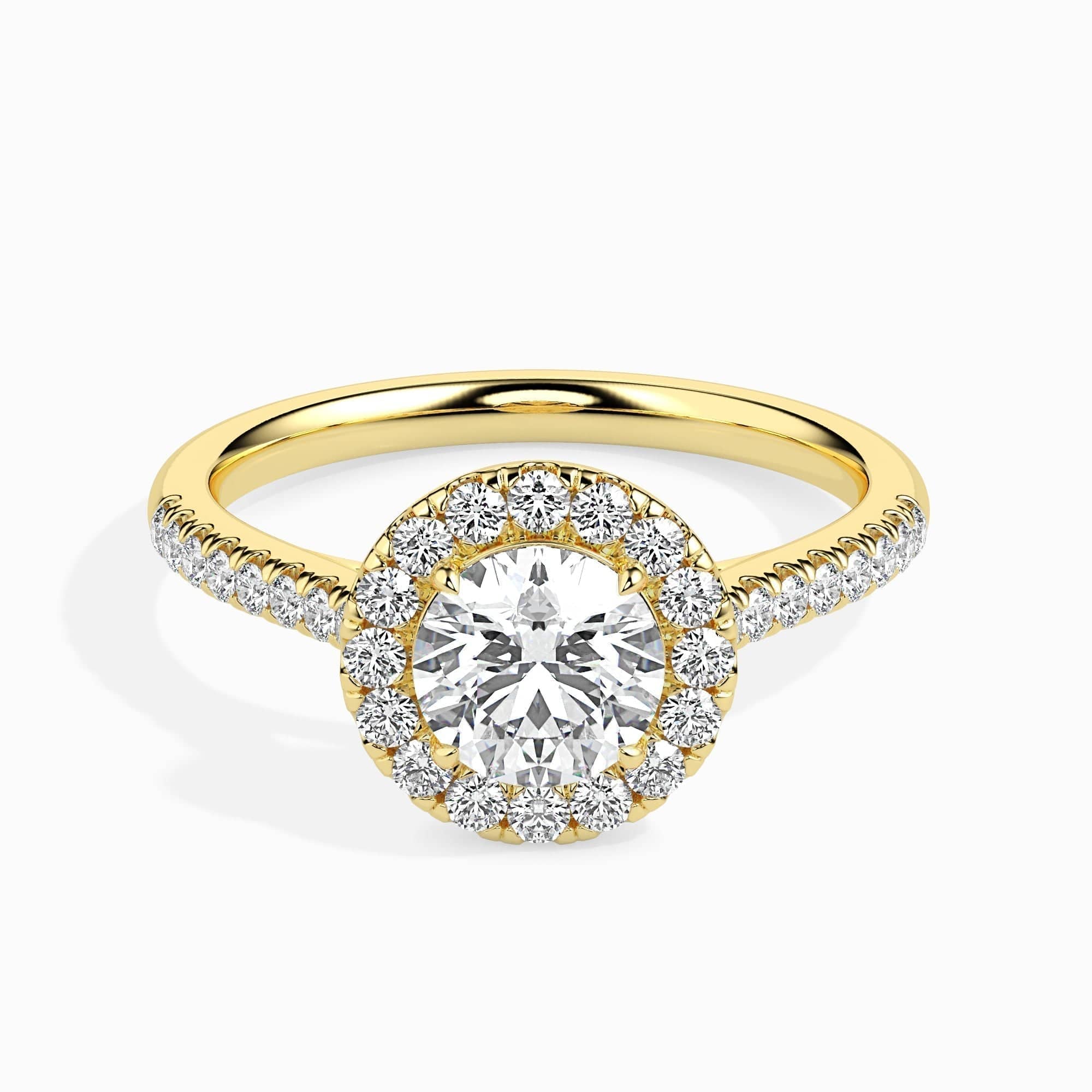 1ct Round Halo Lab Diamond Sage Ring