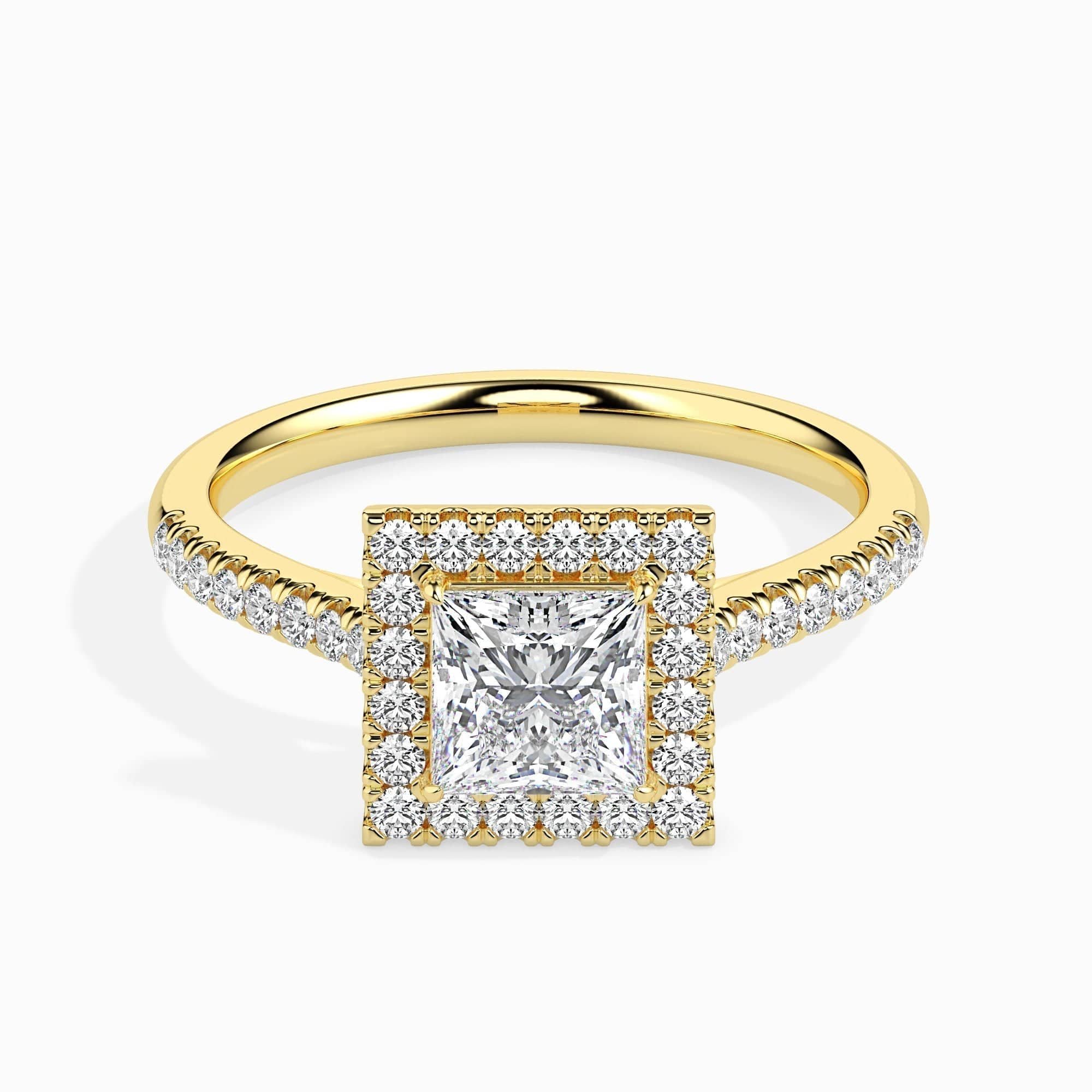 50 Pointer Princess Halo Lab Diamond Brianna Ring