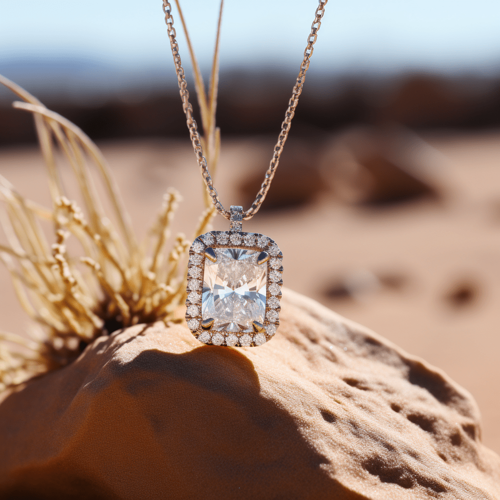 Armis Radiant Halo Lab Diamond Pendant