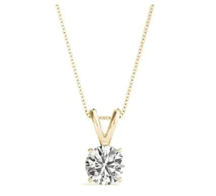 Rosary 1ct Round Lab Diamond Pendant