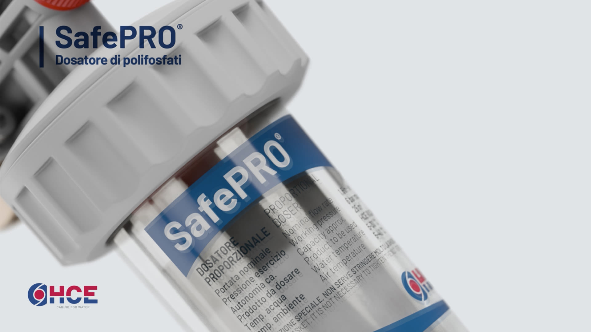 SafePRO | Дозатор поліфосфатів у порошку з фіксованими з’єднаннями пристрій побутового призначення для обробки питної води