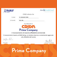CRIBIS Prime Company Certificate
