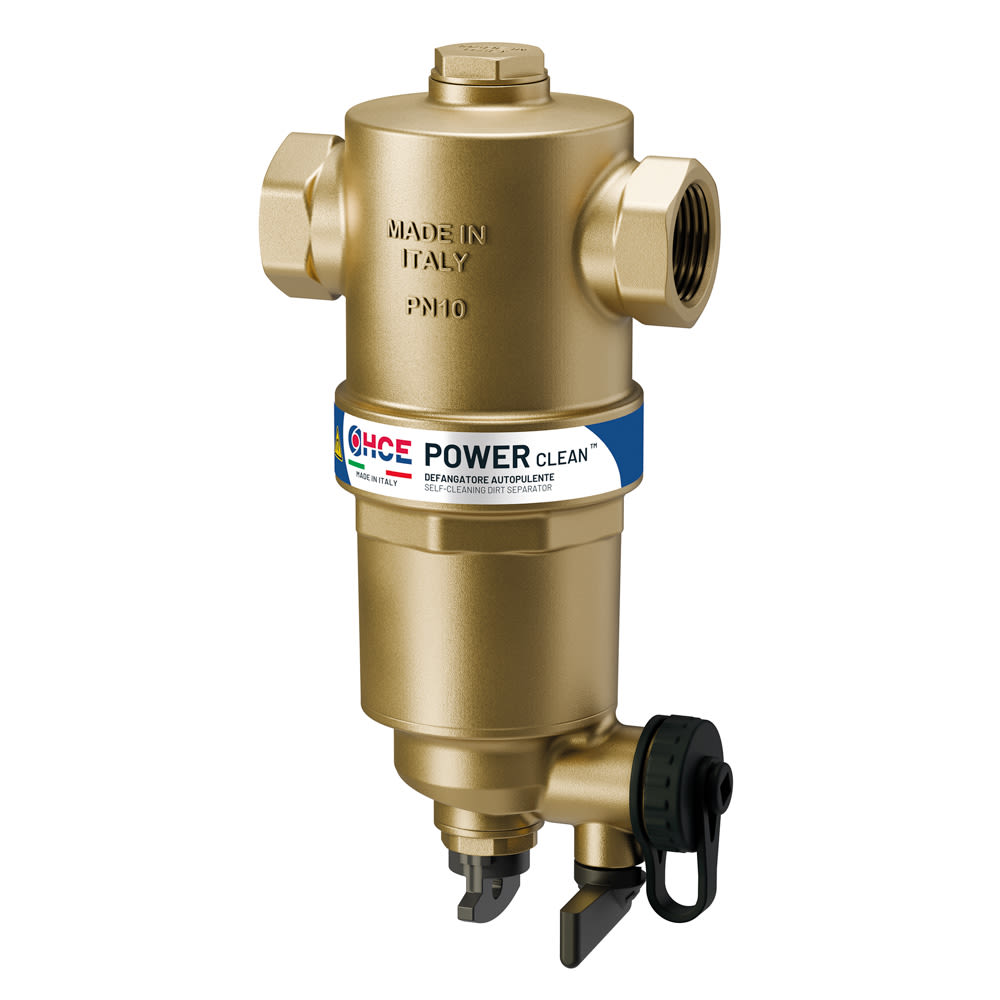 POWER CLEAN - Dritto | Filtro desfangador magnético pesado recto para circuitos hidráulicos - acción filtrante magnética y mecánica