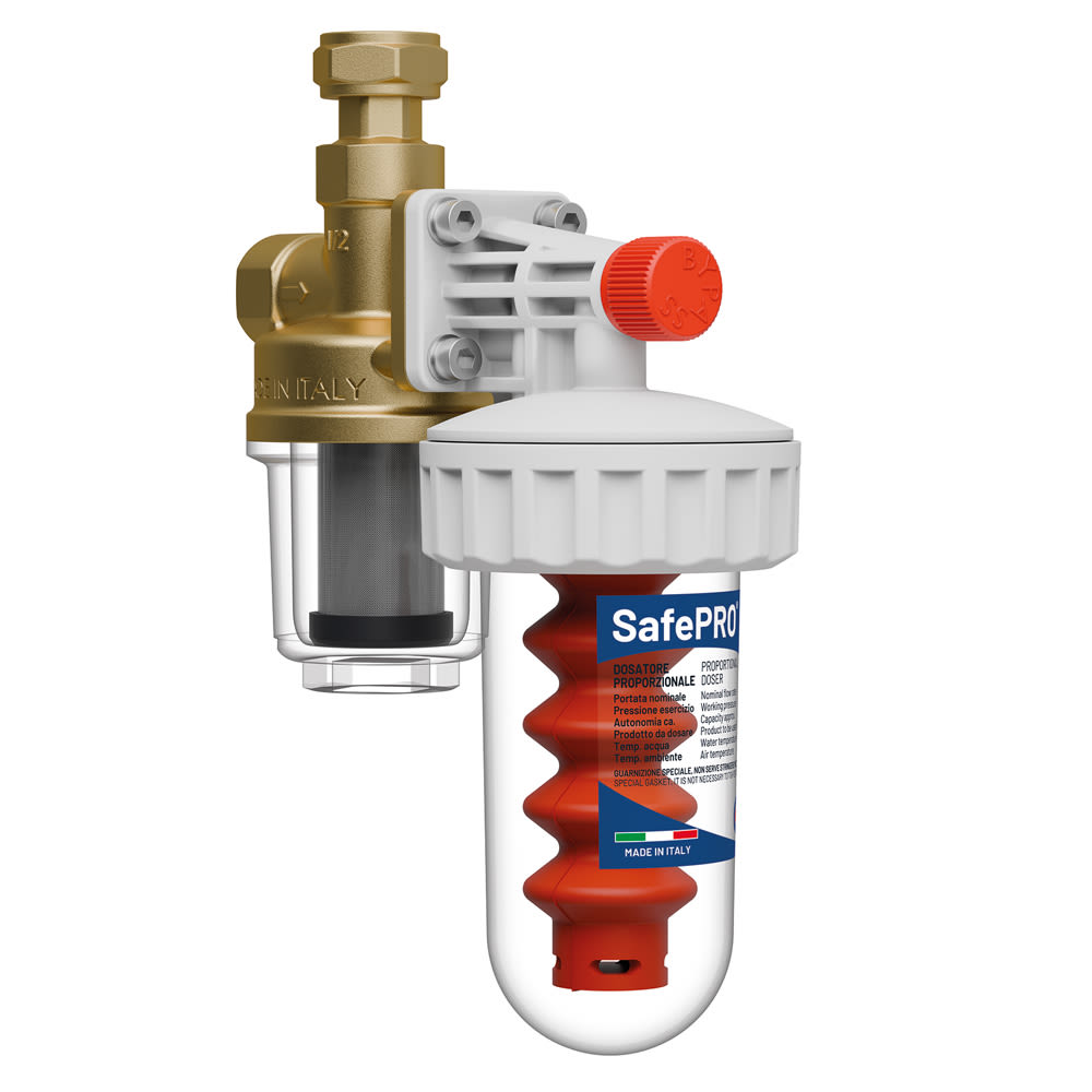 SafePRO FILTER | Многофункциональное оборудование Предохранительный фильтр + дозатор полифосфатов оборудование для бытового применения для очистки питьевой воды с автоматическим байпасом