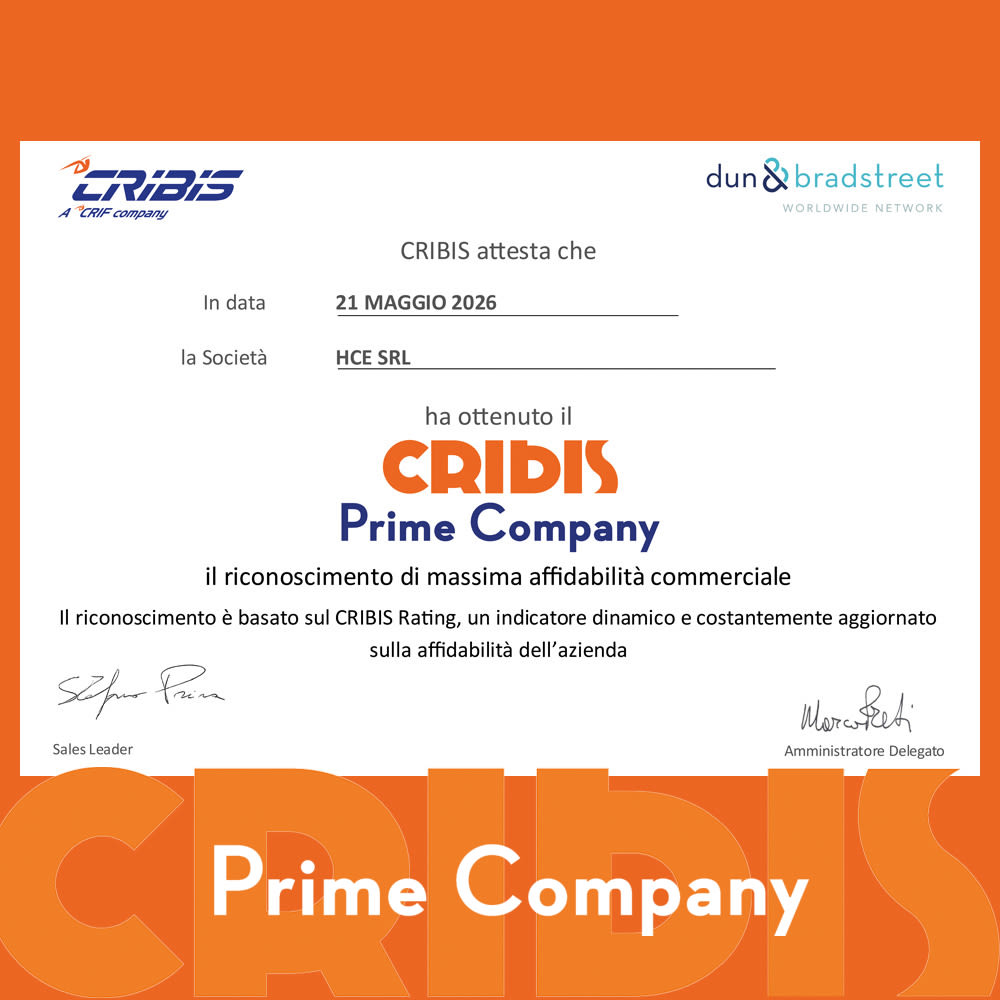 CRIBIS Prime Company Certificate