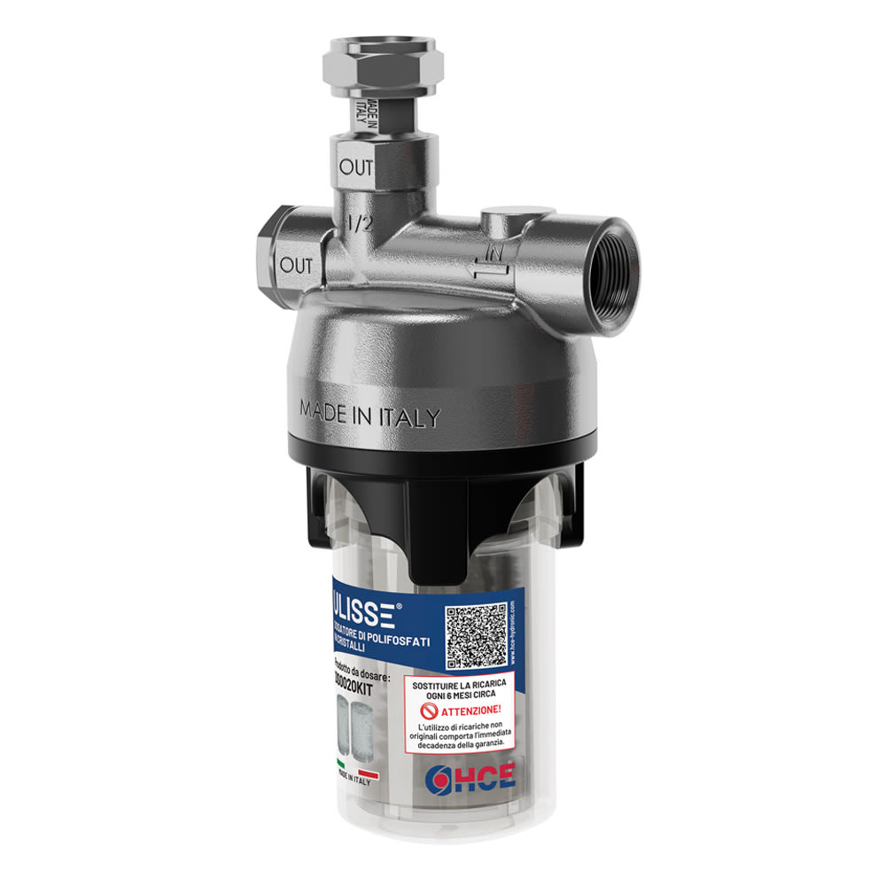 ULISSE | Crystal polyphosphate doser domestic appliance for the treatment of drinking water