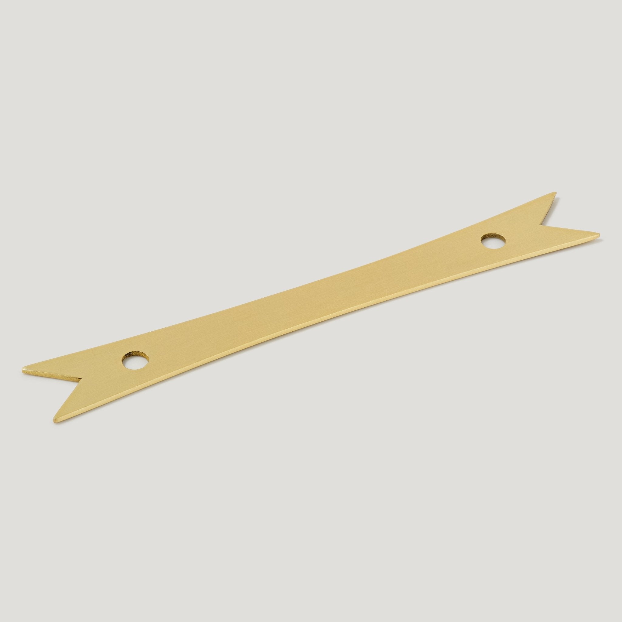 ELIZA Ribbon Handle Backplate - Satin Brass