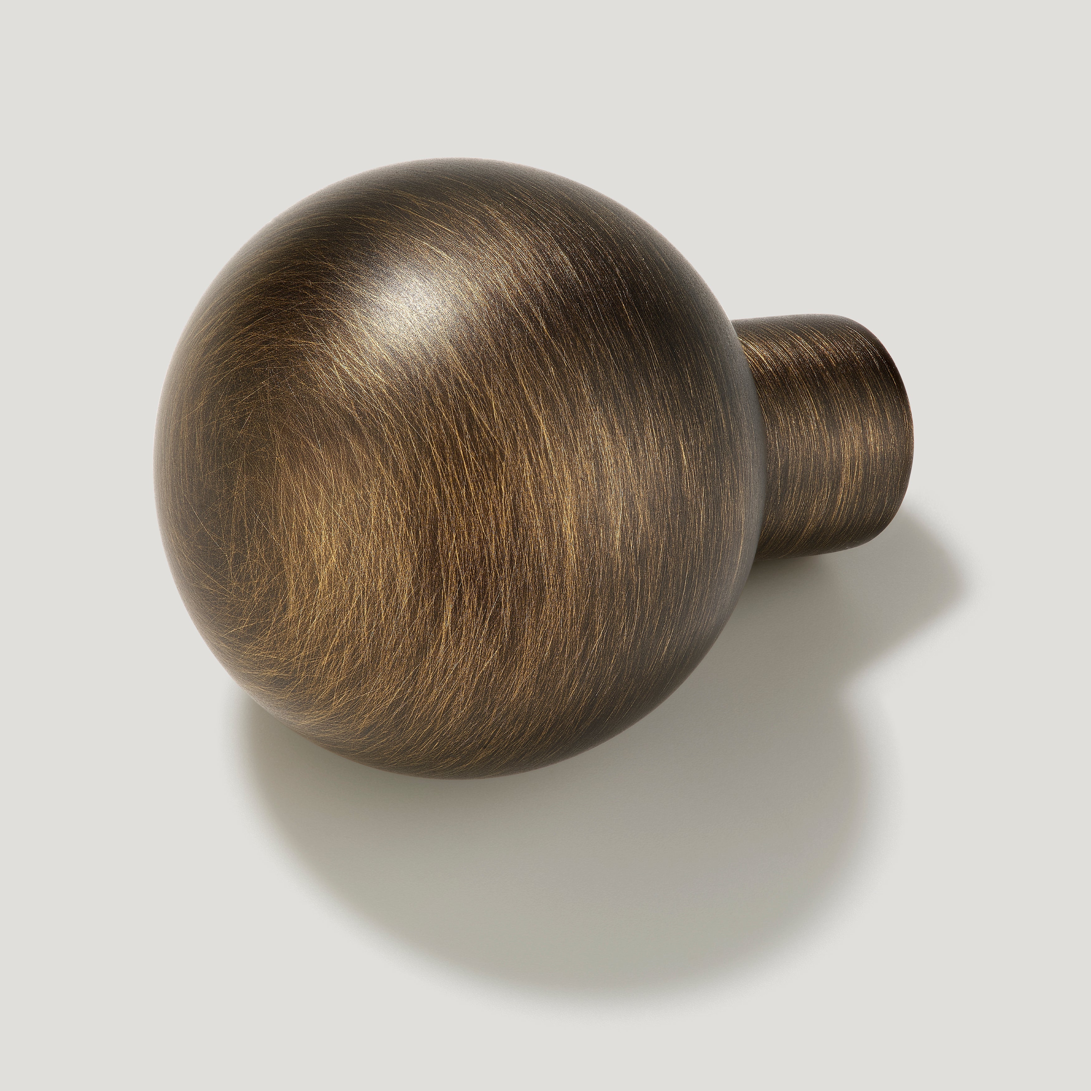 BOBBIN Ball Knob - Antique Brass