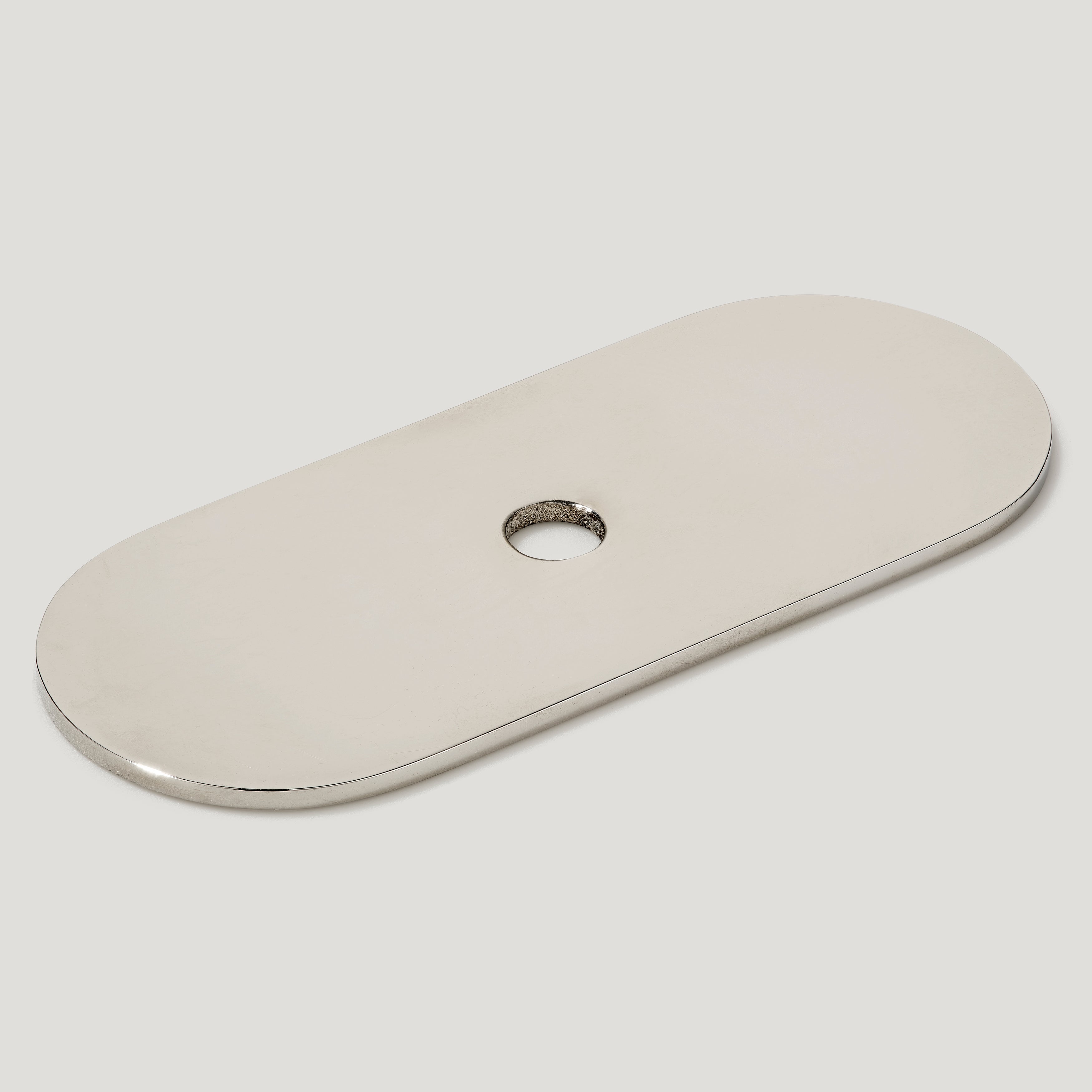 COHEN Knob Backplate - Polished Nickel