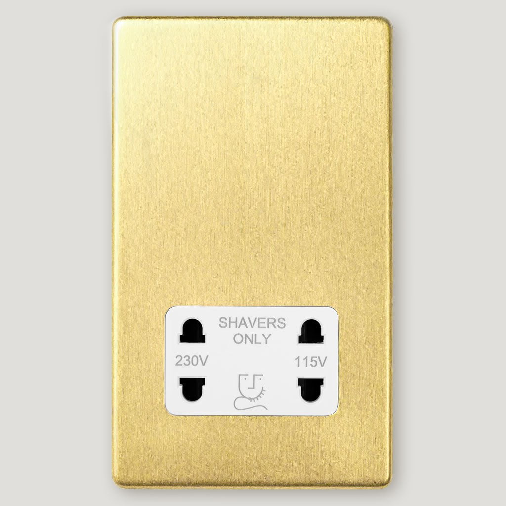 Shaver Socket - Brass